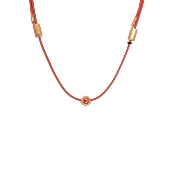 Versace Jewelry - versace coral gold medusa cord necklace. Medusa charm necklace